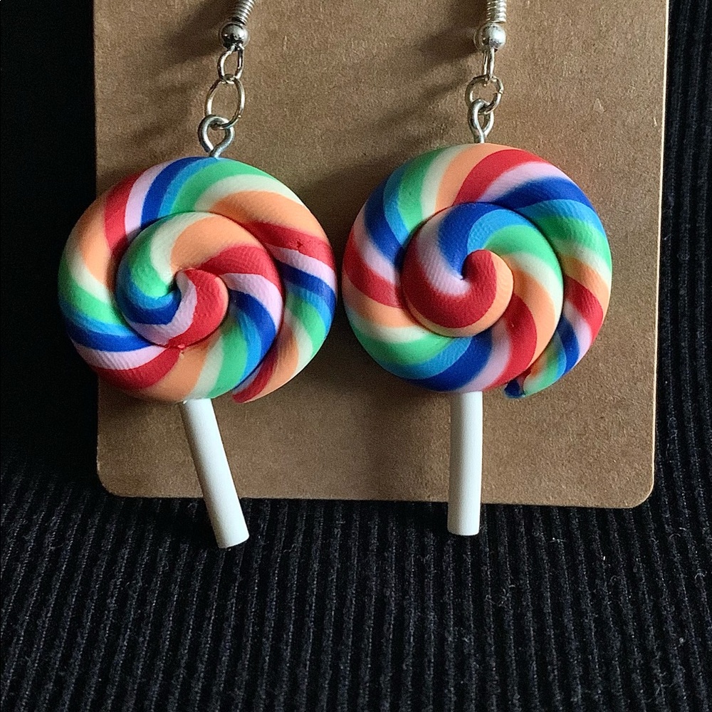 Unisex colorful candy earrings
